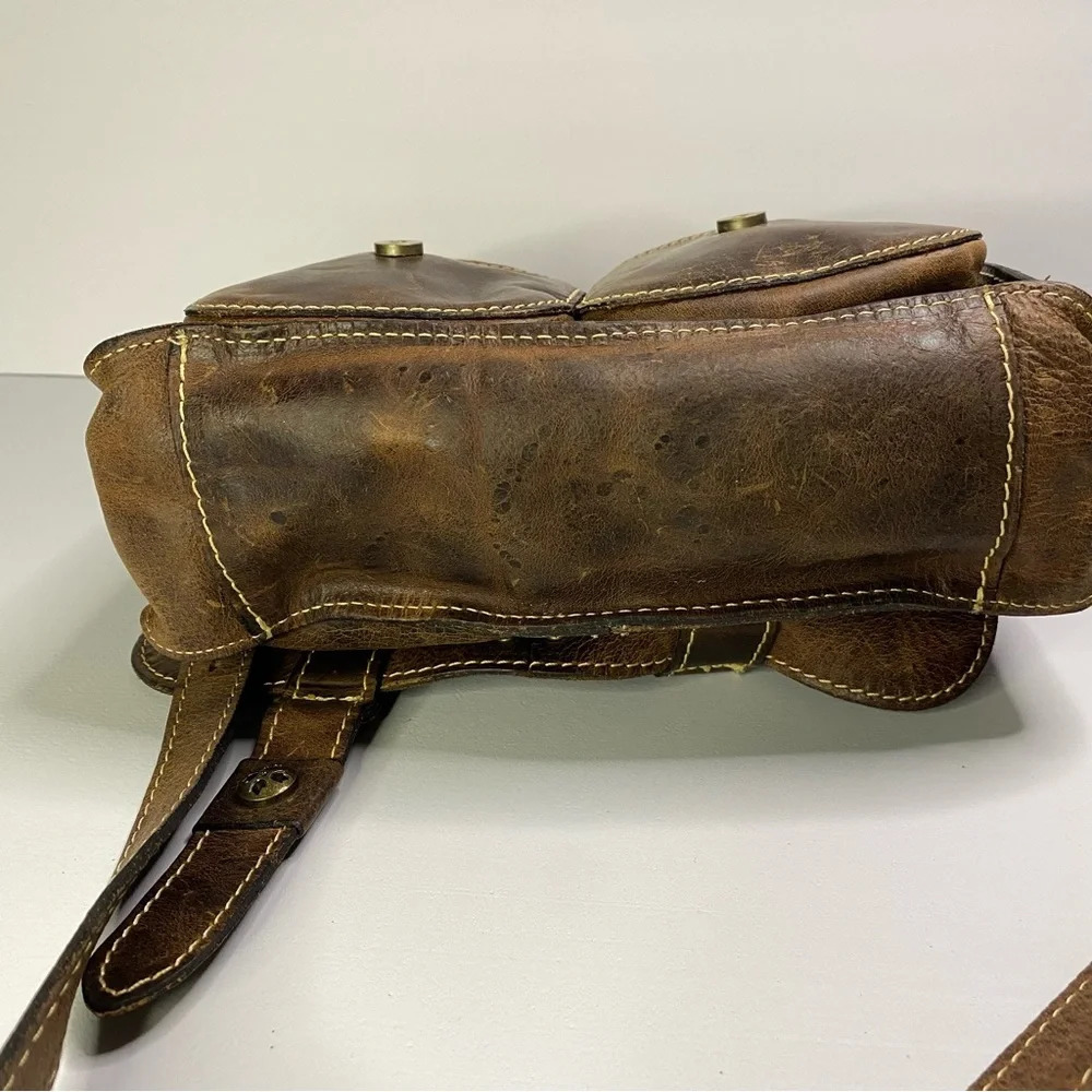 Patricia Nash Armeno Crossbody dark Leather Bag - Picture 12 of 15